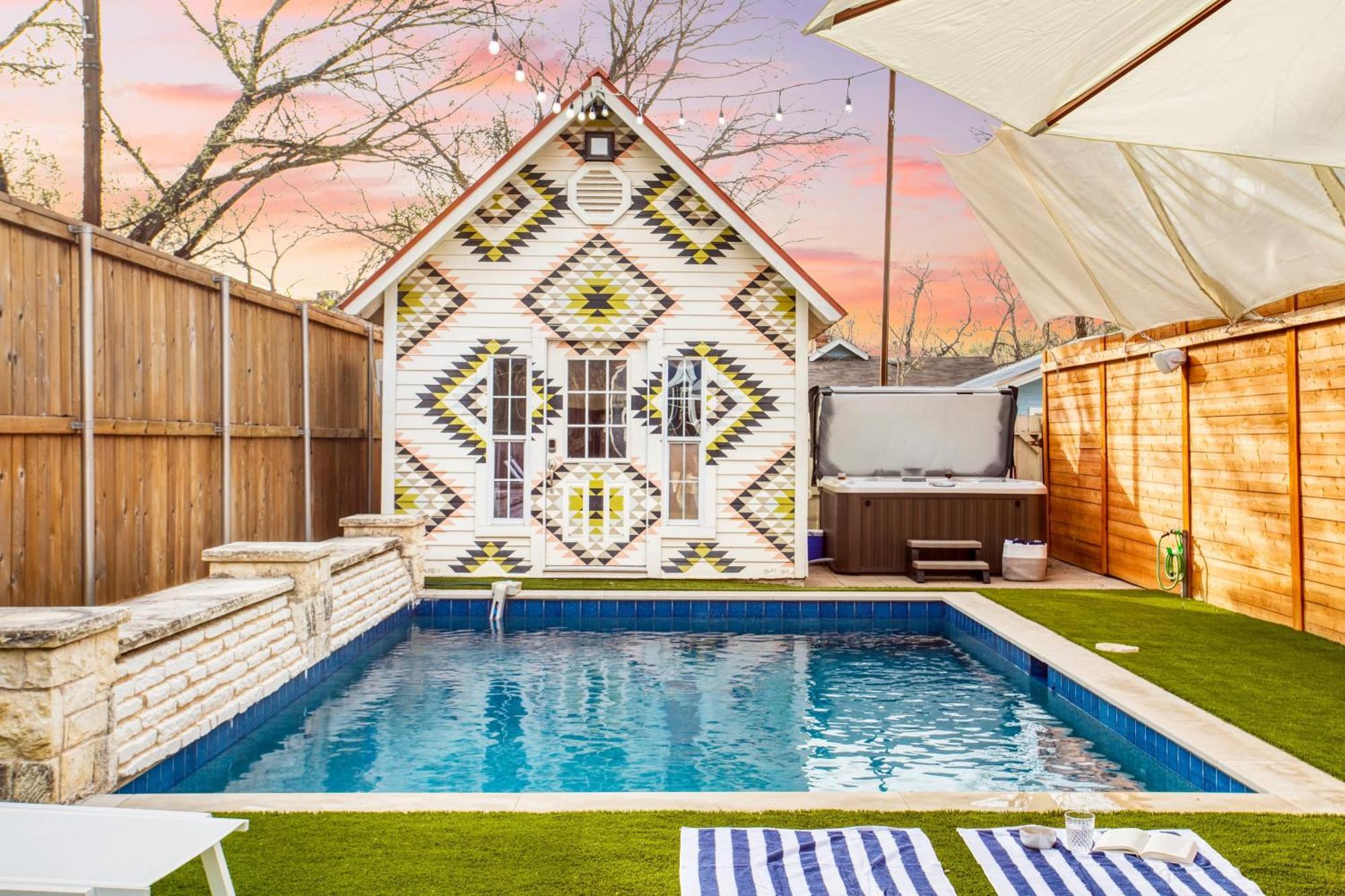 Ramsey By Avantstay Modern Character Home In Austin W Pool Bagian luar foto